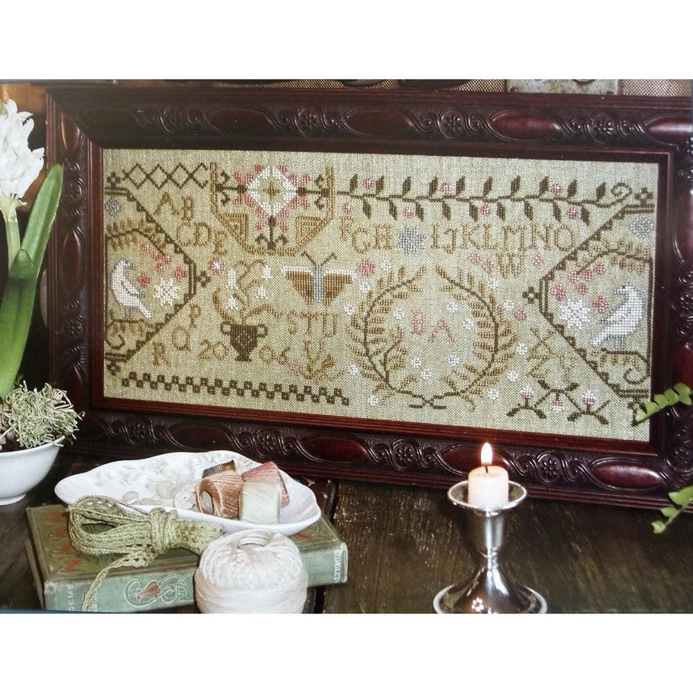 Quaker Garden Loose Feathers # 19 Cross Stitch Kit Blackbird Designs *READ OOP